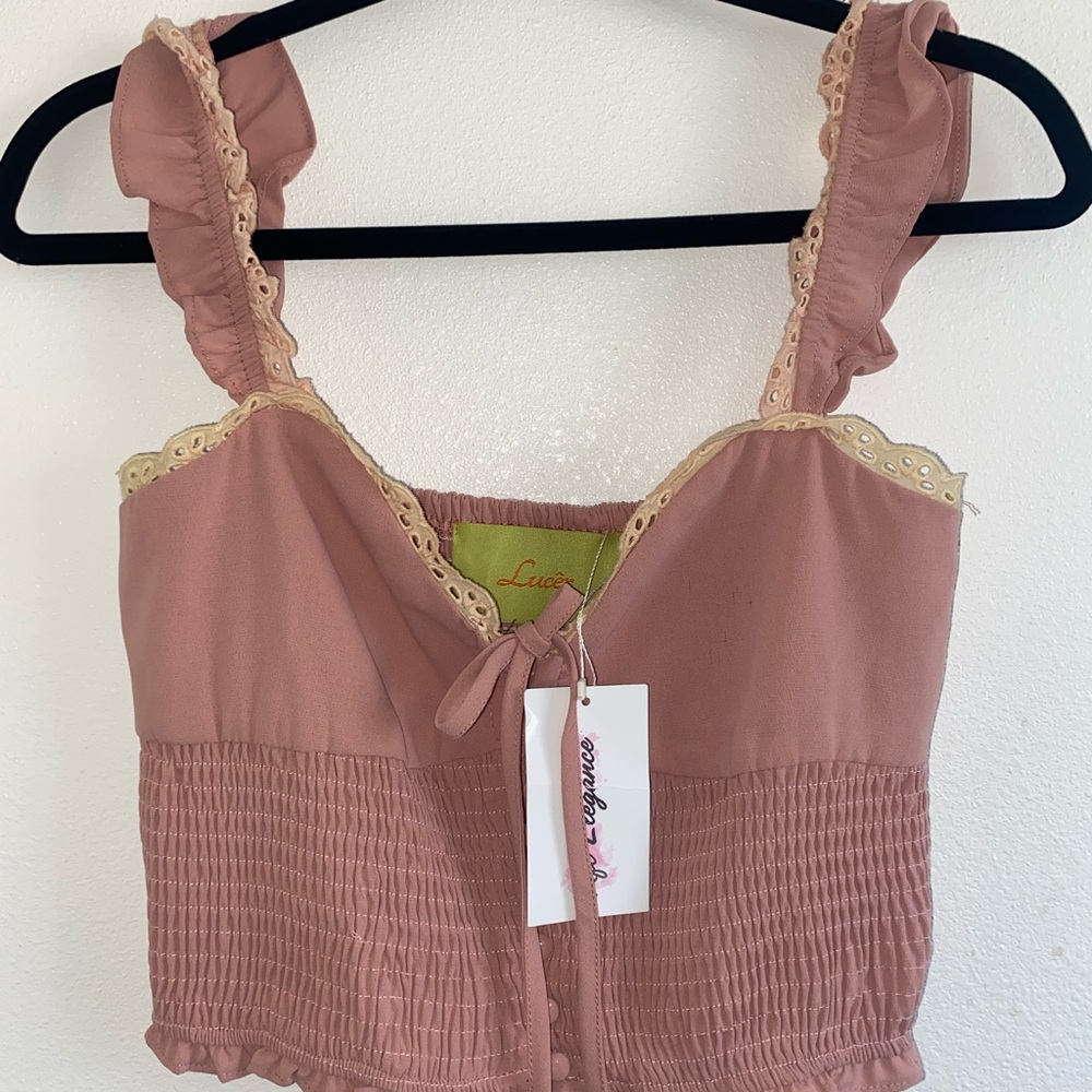 Dusty rose cami tank top